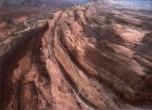 San Juan Hill -- Aerial close up of the pioneers' road up San Juan Hill, Lamont Crabtree Photo